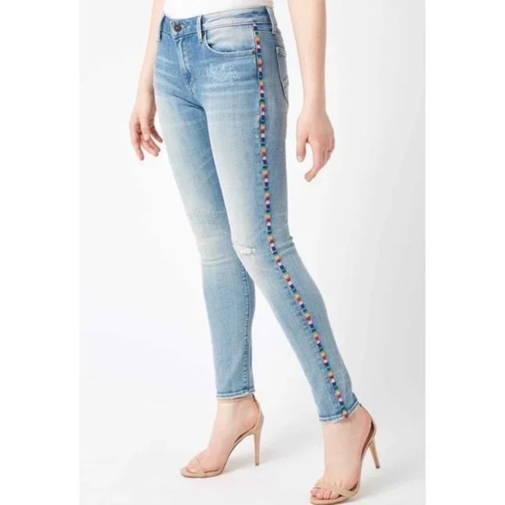 DRIFTWOOD Jackie Rainbow Side Stripe Jeans